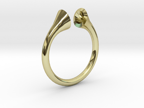 Gramaphonic Sharp Ring, US size 8, d=18 mm in 18k Gold Plated Brass: 8 / 56.75