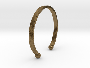  Bracelet Ø2.48 inch/Ø63 mm in Natural Bronze