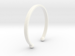  Bracelet Ø2.48 inch/Ø63 mm in White Processed Versatile Plastic