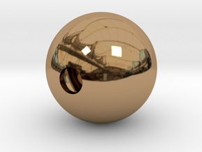 Goofy Bolt Accessories - Sphere 18mm diameter in Polished Brass
