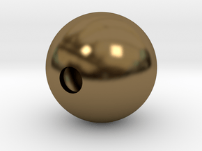 Goofy Bolt Accessories - Sphere 18mm diameter in Polished Bronze