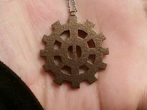 [The 100] Heda Forehead Piece - Top Suspension in Polished Bronze Steel