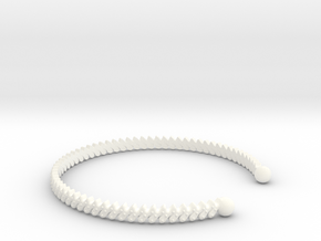  Ø2.283 inch Bracelet S  Ø58 Mm S in White Processed Versatile Plastic