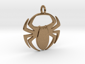 Spider Pendant in Natural Brass