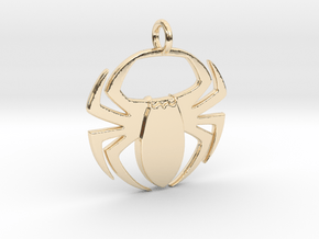 Spider Pendant in 14k Gold Plated Brass