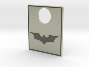 Pinball Plunger Plate - Dark Knight in Glossy Full Color Sandstone
