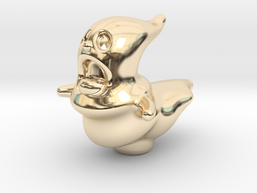 Fatty Ghost in 14k Gold Plated Brass