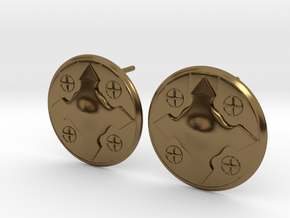 Wotan Cross Earring in Polished Bronze