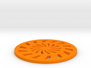 Coaster-3 in Orange Processed Versatile Plastic