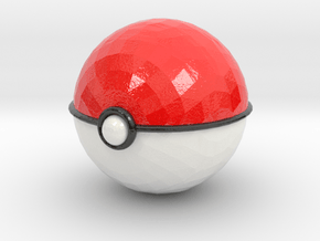 Pokeball (small) in Glossy Full Color Sandstone