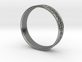 Ornamental Ring in Polished Silver