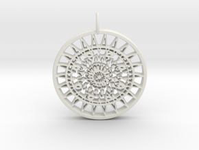 Ornamental keychain/pendant #3 in White Natural Versatile Plastic