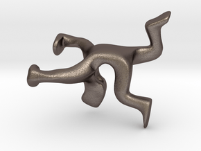 Hollow Back in Polished Bronzed Silver Steel