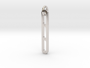Classy Elegant Pendant (3cm) in Platinum