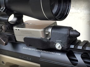 RunCam2 Zoom Lens Mount (Pinhole Lenses 11mm D) in Black Natural Versatile Plastic
