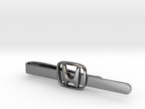 Luxury Honda Tie Clip in Fine Detail Polished Silver