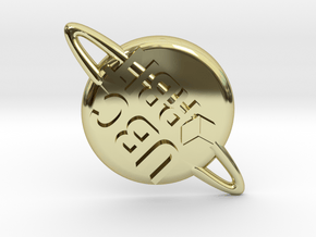 Orbit pin 2 in 18k Gold