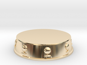 Pawn Base - 1 inch in 14k Gold Plated Brass