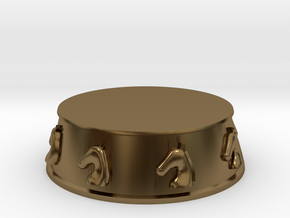 Chess Knight Base - 1 inch in Polished Bronze