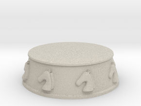 Chess Knight Base - 1 inch in Natural Sandstone