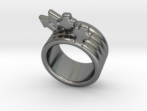 Love Forever Ring 32 - Italian Size 32 in Fine Detail Polished Silver