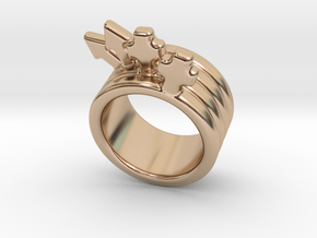 Love Forever Ring 32 - Italian Size 32 in 14k Rose Gold Plated Brass