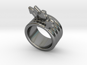 Love Forever Ring 33 - Italian Size 33 in Fine Detail Polished Silver