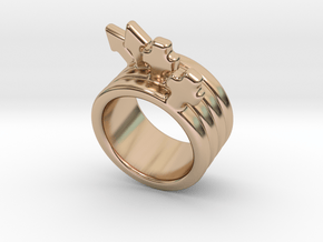 Love Forever Ring 33 - Italian Size 33 in 14k Rose Gold Plated Brass