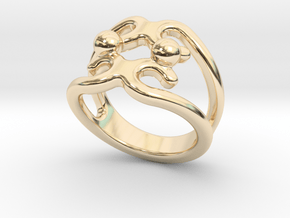 Two Bubbles Ring 24 - Italian Size 24 in 14K Yellow Gold