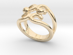 Two Bubbles Ring 27 - Italian Size 27 in 14K Yellow Gold