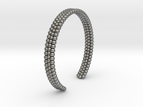 Ø2.677 inch/Ø68 Mm Bracelet L in Polished Silver