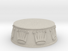 Chess Queen Base - 1 inch in Natural Sandstone