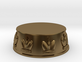 Chess King Base - 1 inch in Polished Bronze