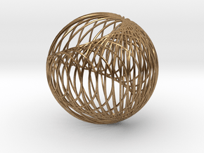 Cardioid Sphere 1 in Natural Brass