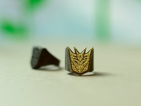 [Transformer] Decepticon Ring size #9 in Polished Brass