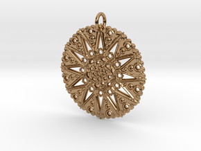 Star Mandala in Polished Brass