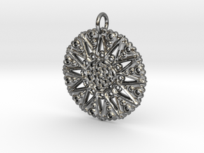 Star Mandala (for bronze steel) in Polished Silver