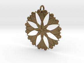 Flower Mandala No. 3 in Natural Bronze