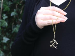 Branch Pendant in Polished Brass