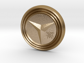Yasogami High Button in Polished Gold Steel