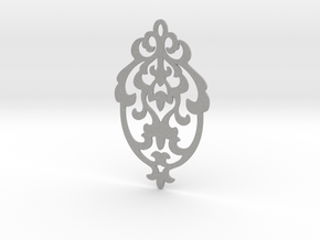 BlakOpal Victorian Damask Earring in Aluminum