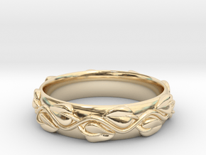 Wedding Band in 14k Gold Plated Brass