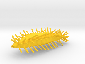 Bristle Worm in Yellow Processed Versatile Plastic