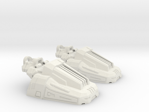 Combiner Guardian Slippers in White Natural Versatile Plastic