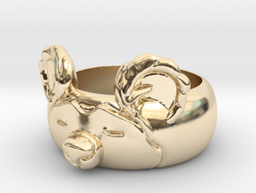BearRing S9 in 14k Gold Plated Brass
