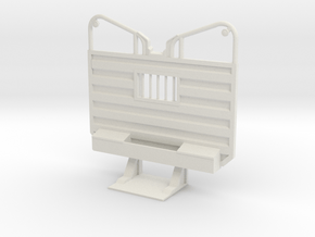 1/32 Detailed Waffle type Cab Guard Headache Rack in White Natural Versatile Plastic