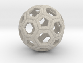 Soccer Ball 1 Inch in Natural Sandstone