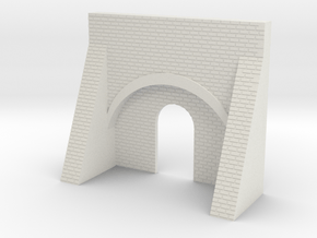 N Gauge Brick Kiln Front in White Natural Versatile Plastic