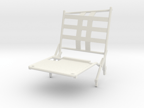 02A-LRV - Closed Left Seat in White Natural Versatile Plastic