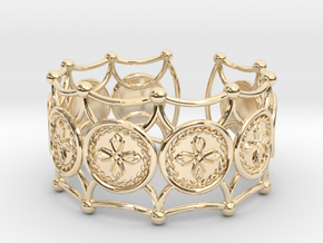 Crux Bracelet in 14k Gold Plated Brass